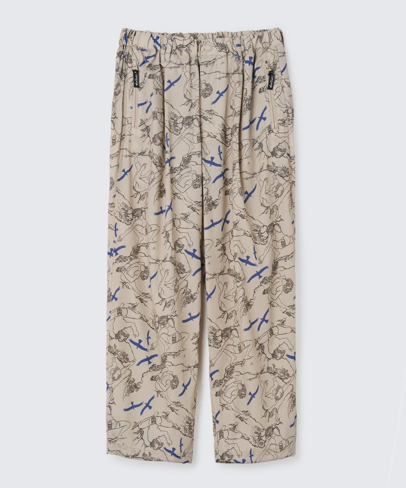エラスティックナイロンプリントラックスパンツ│ELASTIC NYLON PRINT LAX PANTS ワイルドシングス