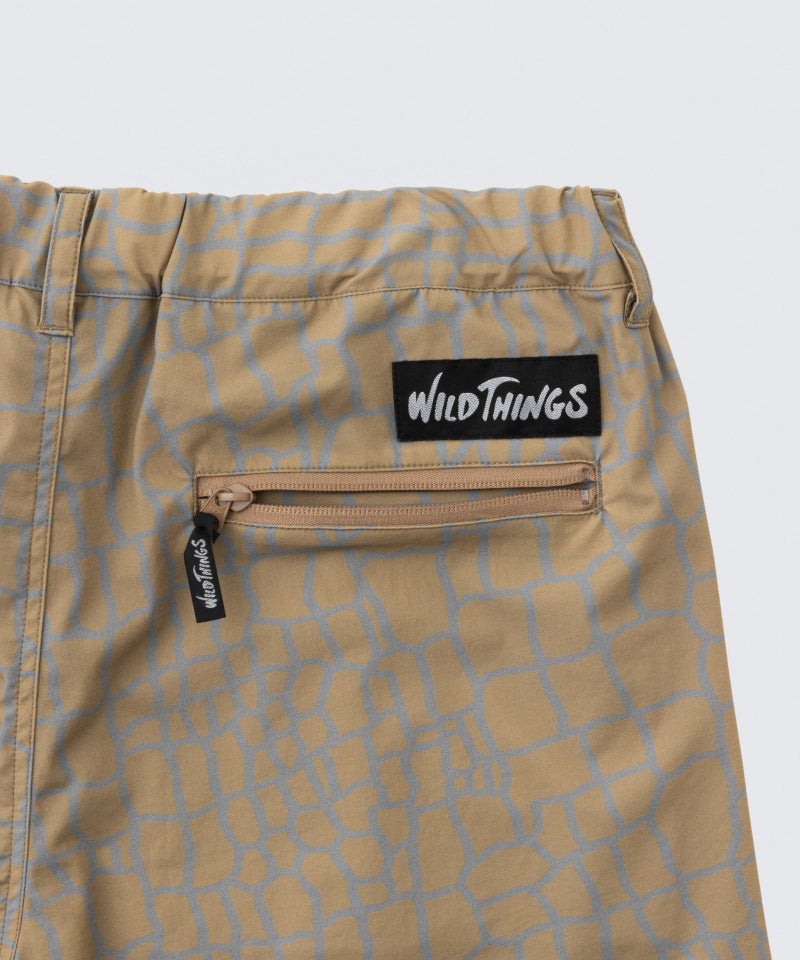 エラスティックナイロンプリントラックスショーツ│ELASTIC NYLON PRINT LAX SHORTS ワイルドシングス