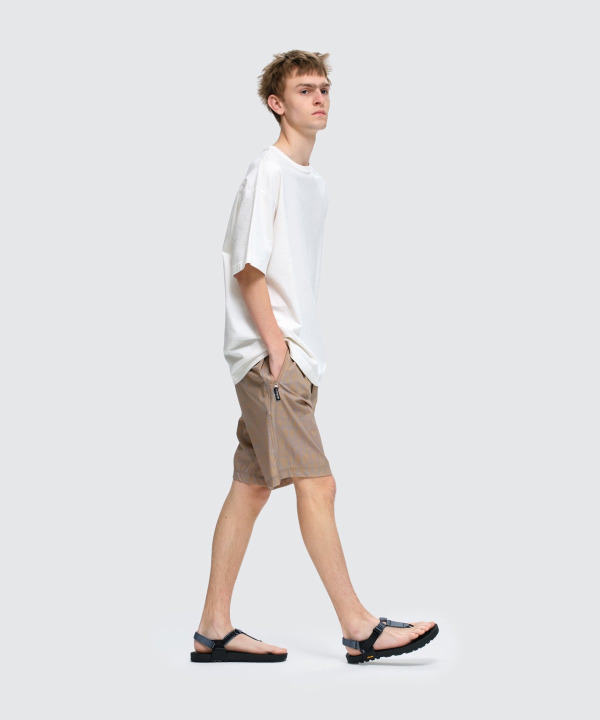 エラスティックナイロンプリントラックスショーツ│ELASTIC NYLON PRINT LAX SHORTS ワイルドシングス